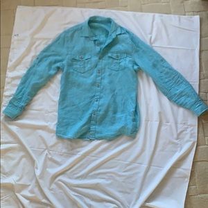 Men’s Medium Ocean Coast Aquamarine Shirt